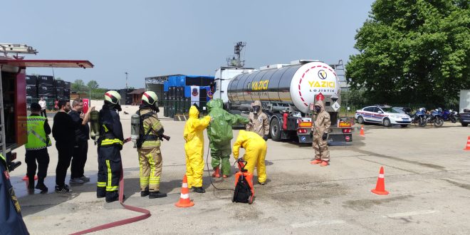 Jandarma’dan Tehlikeli Madde Tatbikatı
