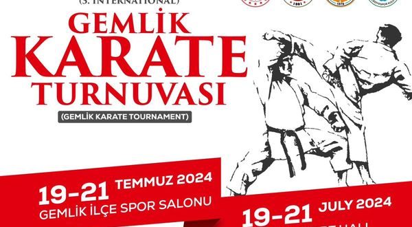 Spor şehri Gemlik'te karate şöleni