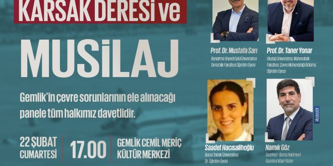 GEMLİK KENT KONSEYİNDEN ÇEVRE PANELİNE ÇAĞRI !!!
