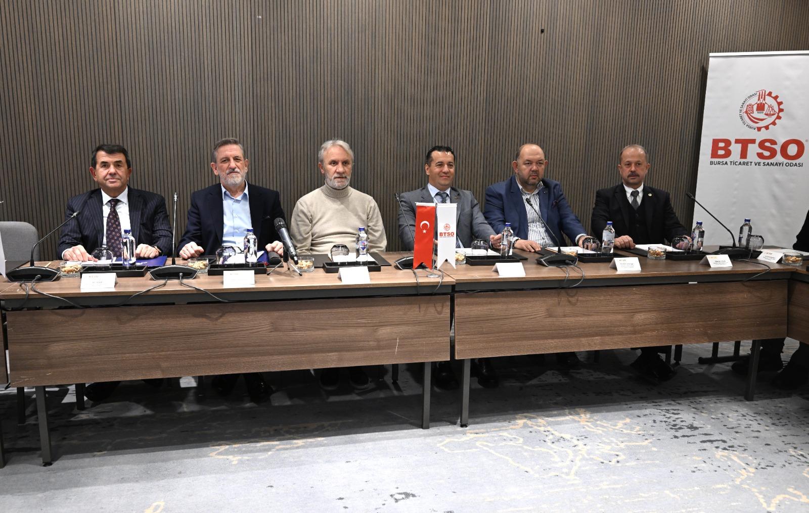 Gemlik TSO Heyeti Ortak Akıl Toplantısında
