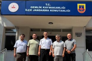 Gemlik Gazeteciler Cemiyeti’nden Jandarma Komutanı Taş’a Ziyaret
