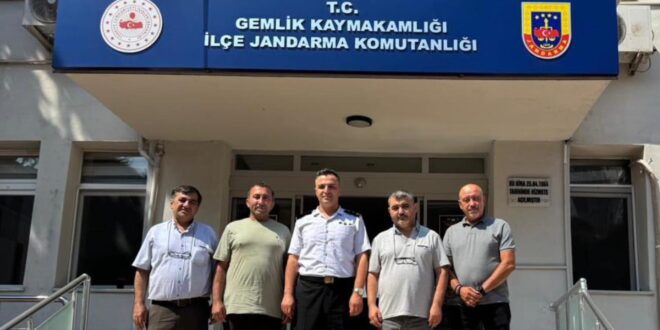 Gemlik Gazeteciler Cemiyeti’nden Jandarma Komutanı Taş’a Ziyaret