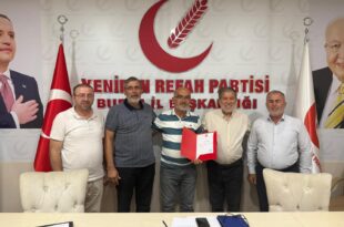 Gemlik’te Yeniden Refah Partisi İlçe Başkanlığına Emin Çakır Atandı
