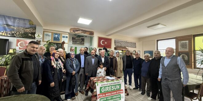 “GİRESUN İSTİKLAL MADALYASINI İSTİYOR” KAMPANYASINA BURSA’DAN DESTEK