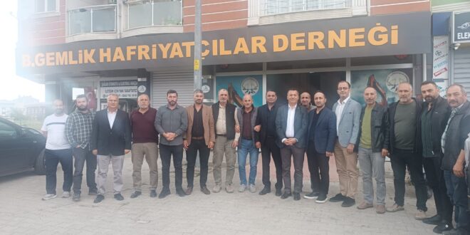 Gemlik Ticaret ve Sanayi Odası’ndan Gemlik Hafriyatçılar Derneği’ne Hayırlı Olsun Ziyareti